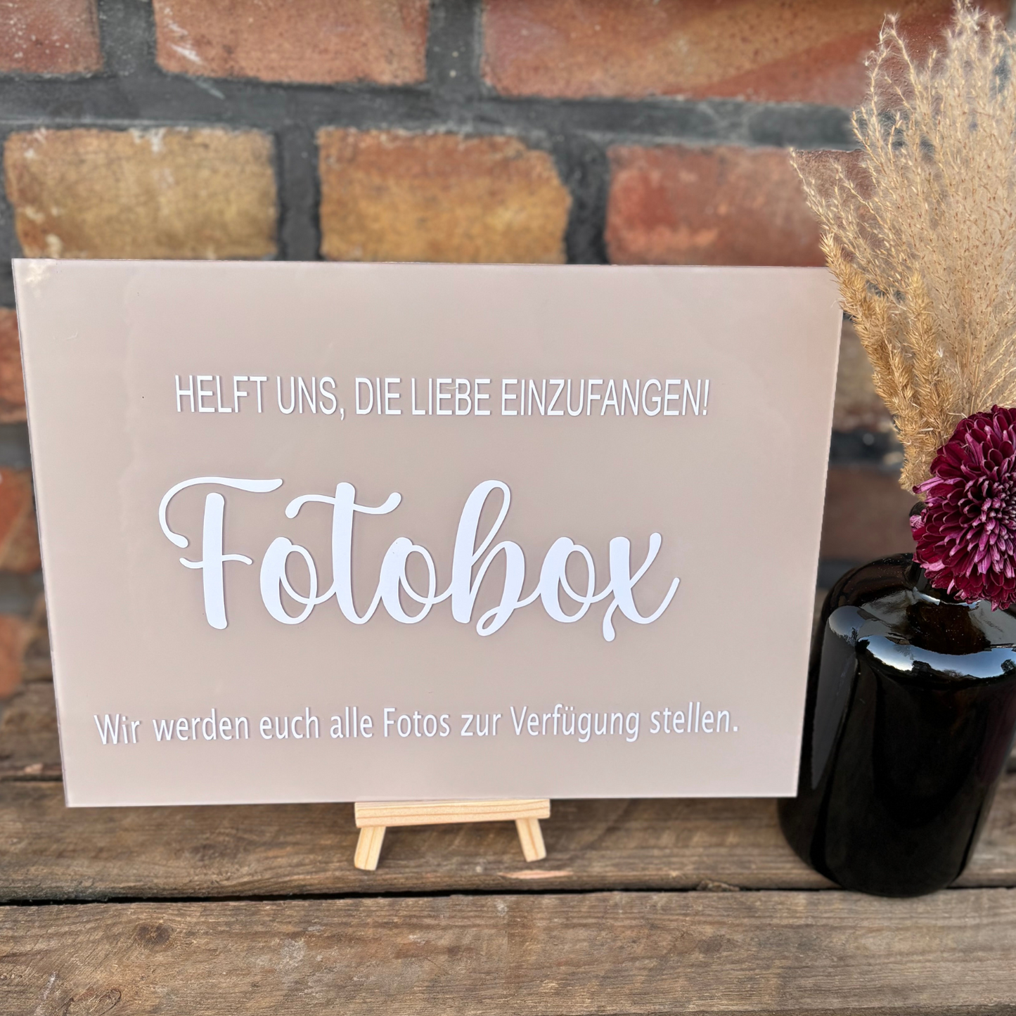 Schild- Fotobox